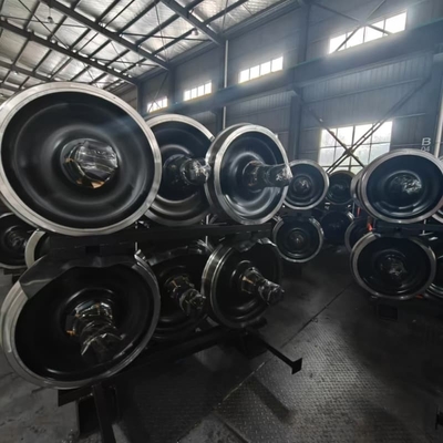 840 mm Set di ruote ferroviarie per carri 22.9T/25T Axle Load Wagon Wheelset